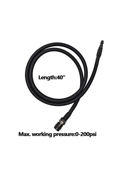 Choice خرطوم هواء مستقيم HPA SLP FLEX مع وصلة سريعة التوصيل، طول 40 بوصة، ضغط...