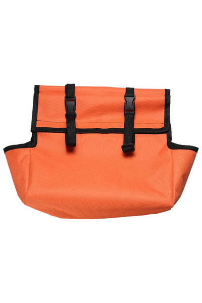 Choice حقيبة تخزين أدوات سلم قابلة للطي برتقالية اللون، متعددة الاستخدامات، م...