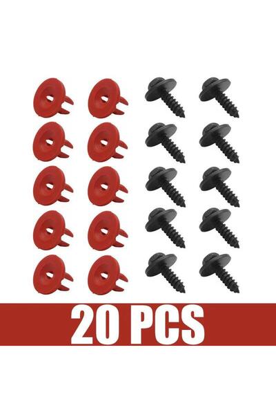 Choice ٢٠ قطعة من مشابك ومسامير غطاء المحرك السفلي لسيارات فولفو V50 C30 وجاك...