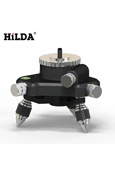 Hilda قاعدة دقيقة قابلة للدوران 360 درجة، متوافقة مع مستوى ليزر 1/4 بوصة وحام...