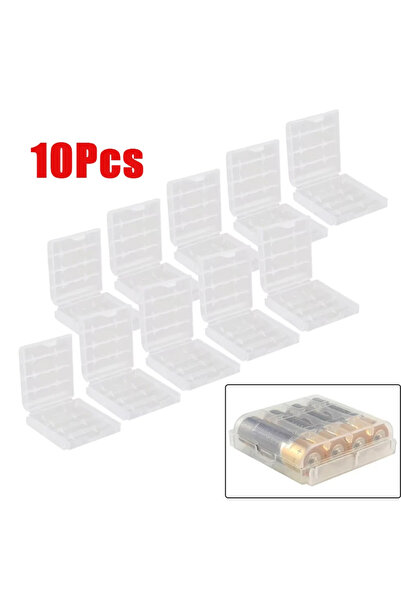 Choice 10pcs Battery Plastic Protecting Case Cover Holder AA/AAA Battery Stor...