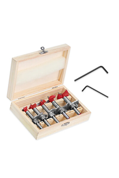 Choice1 Y11-5PCS BOX Positioning Hole Saw Kit Adjustable 15-35mm Hinge Hole O...