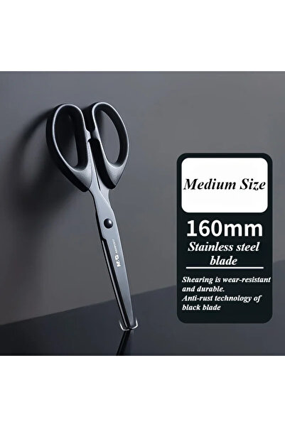 Choice 160mm 1PCS High-Quality Black Blade Scissors Colorful Household Sharp ...