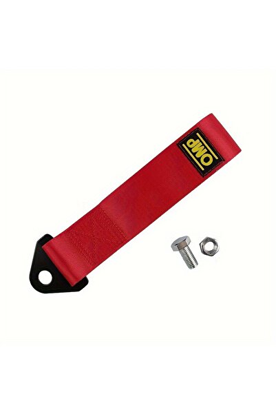 choice2 حبل سحب سيارة أحمر عالي المتانة من النايلون، حزام سحب عالمي مع مصد مت...