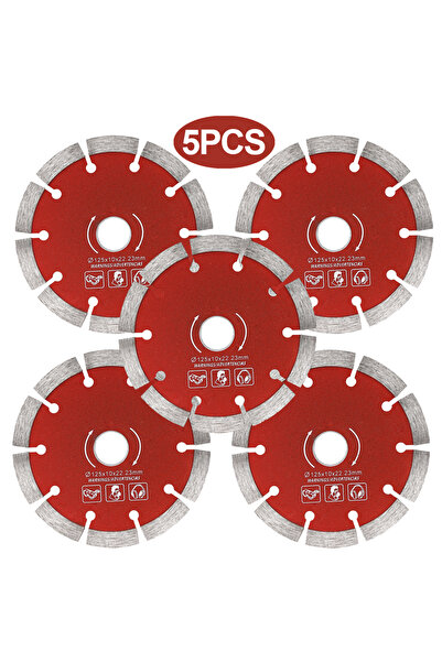 Choice 5 قطع 125 مم، شفرات منشار ماسية 125 مم، قرص قطع جاف لحفر أخاديد الجدرا...