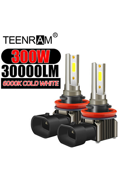 Choice5 مصابيح أمامية LED H11 بقوة 300 واط، 30000 لومن، متوافقة مع H1 وH4 وH7...