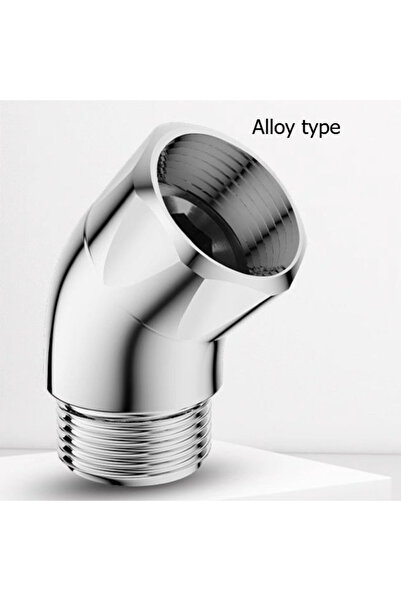 Choice مجموعة من 3 قطع فضية (نوع سبيكة) قابلة لتعديل زاوية رأس الدش 135 درجة،...