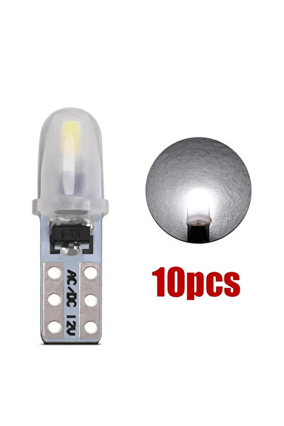 Choice3 White 10pcs 10/20/30Pcs T5 W3W 2 SMD 3014 Dashboard Car LED Bulbs 12V...