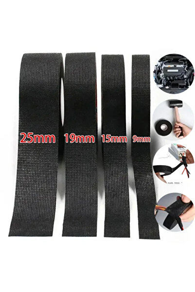 Choice24 30M -(2 roll) 15mm Black Heat-resistant Harness Bundle Electrical Ta...