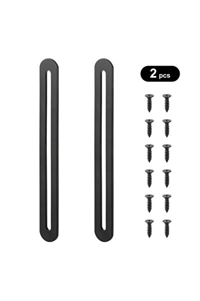 Choice دعامات زاوية مستقيمة من الفولاذ المقاوم للصدأ، سوداء اللون، بطول 155 م...