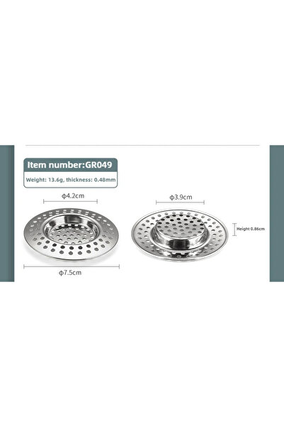 Choice مصفاة حوض المطبخ الجديدة GR049، فلتر شبكي لمنع الانسداد، ملحق مطبخ من ...