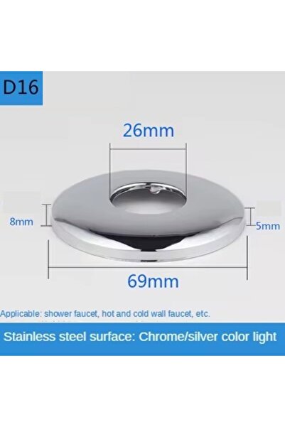 Choice7 D16 قطعتان موصل أنبوب مياه 1/2 بوصة 3/4 بوصة غطاء صنبور مزخرف من الفو...
