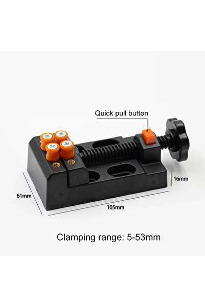choice2 كماشة ملزمة طاولة صغيرة من النوع B مقاس 57 مم، ملزمة طاولة متعددة الا...