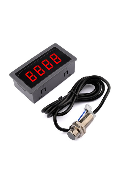 Choice1 جهاز قياس السرعة الأحمر، عداد سرعة رقمي LED بأربعة أرقام يعمل بجهد 8-...