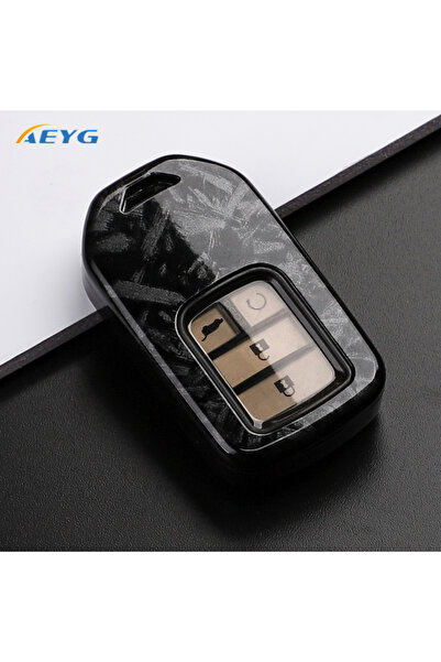 Choice غطاء مفتاح سيارة من ألياف الكربون ABS من Fcarbon لهوندا سيتي توربو كري...