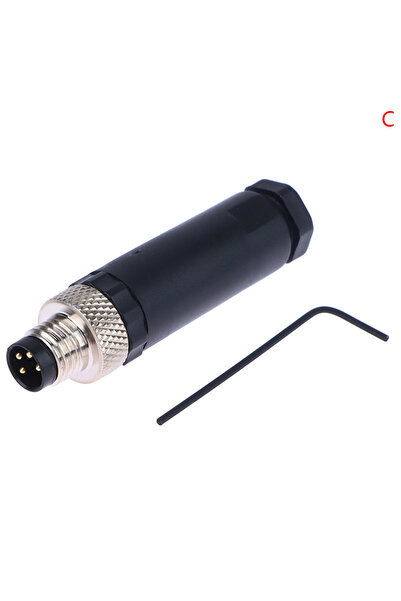 choice2 موصل حساس رباعي الأطراف ذكر، قطعة واحدة، M8، مقاوم للماء، قابس ذكر وأ...