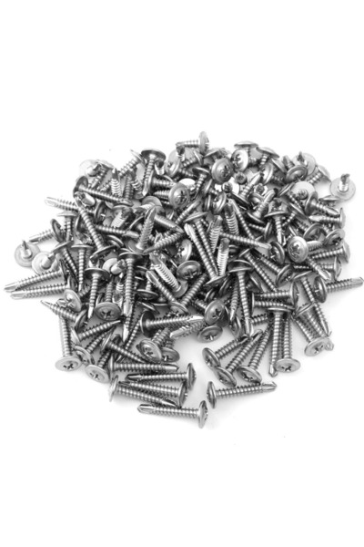 Choice4 4.2 × 19 مم، 50 قطعة، براغي ذاتية التثبيت برأس مسطح، مصنوعة من الفولا...