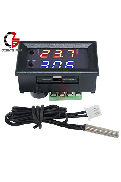 Choice Red-Blue DC 12V LED Digital Thermostat Celsius Fahrenheit Dual Mode Di...