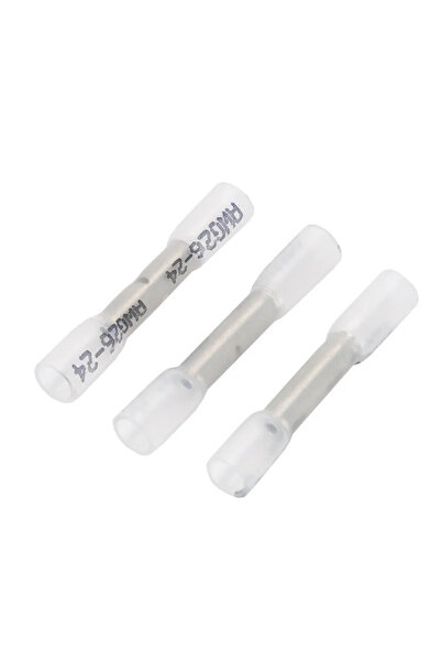 Choice1 200pcs BHT 0.5 25/50/100PCS White Heat Shrink Butt Terminals Insulate...