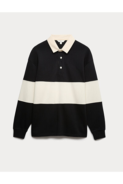Marks & Spencer Çizgili Rugby Sweatshirt