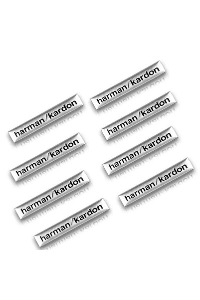 Choice ٨ قطع من ملصقات هارمان كاردون ثلاثية الأبعاد المصنوعة من الألومنيوم، م...