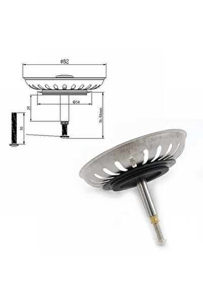 Choice قطعة واحدة من مصفاة حوض المطبخ، سدادة تصريف النفايات لحوض غسيل بلانكو،...