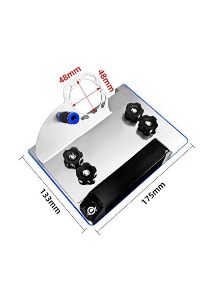 Choice Silver Angle Grinder Stand for Tiles 45° Chamfer Cutting.Stainless Ste...