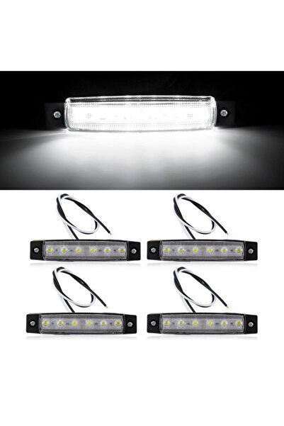 Choice مجموعة من 4 مصابيح LED بيضاء باردة مقاومة للماء، كبيرة الحجم، مقاومة ل...