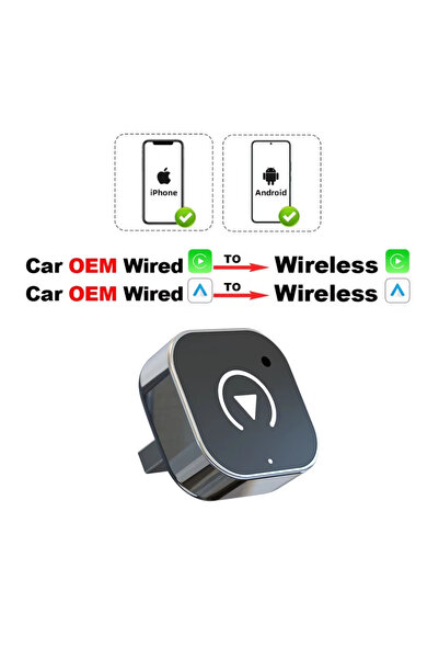 choice2 AI mini Box New Super Mini Carplay AI Box Wired to Wireless CarPlay/A...