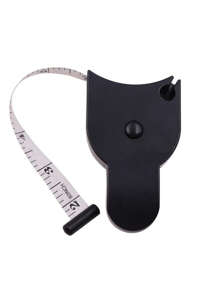 Choice7 أسود - سم بوصة، طقم واحد 70 مم، جهاز قياس ثنية الجلد، مع شريط قياس، أ...