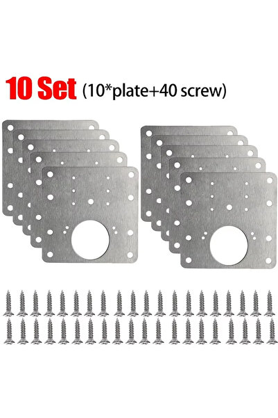 Choice مجموعة من 10 قطع من الفولاذ المقاوم للصدأ لإصلاح مفصلات أبواب الخزائن،...