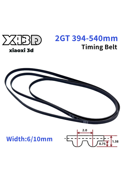 Choice42 حزام توقيت GT2 مغلق الحلقة، عرض 6 مم، 2GT-400، حزام ناقل حركة 2GT-6 ...