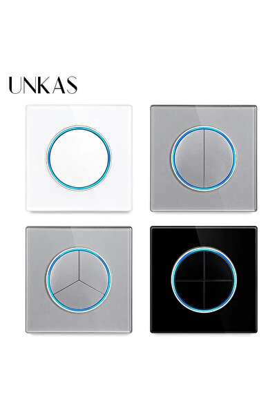 Choice18 White 1 Gang 1 Way UNKAS 1 / 2 / 3 / 4 Gang 1 / 2 Way on / Off Wall ...