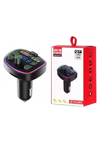 Choice جهاز إرسال راديو FM بلوتوث للسيارة Q7 أسود - شحن USB مزدوج بتقنية PD، ...