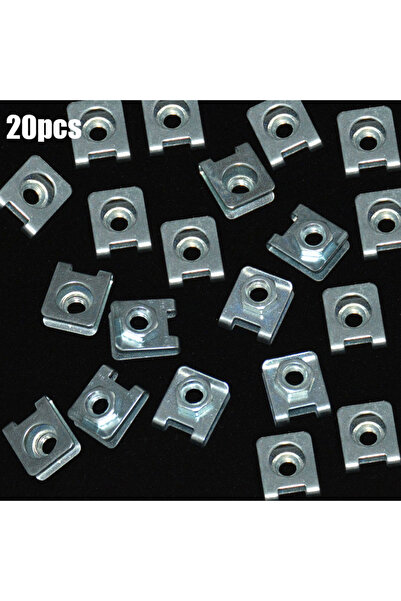 Choice1 20cps 20Pcs Auto Metal Clips M6 for Car Motor Tread Panel Spire Nut F...