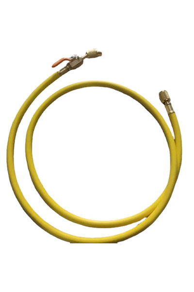 choice2 خرطوم شحن R134a-أصفر، قطعة واحدة، طول 150 سم، مقاس 1/4 بوصة SAE، ضغط ...