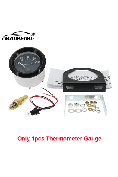 Choice12 Gauge and Sensor 52mm Water Temperature Gauge Kits With Water Temp S...