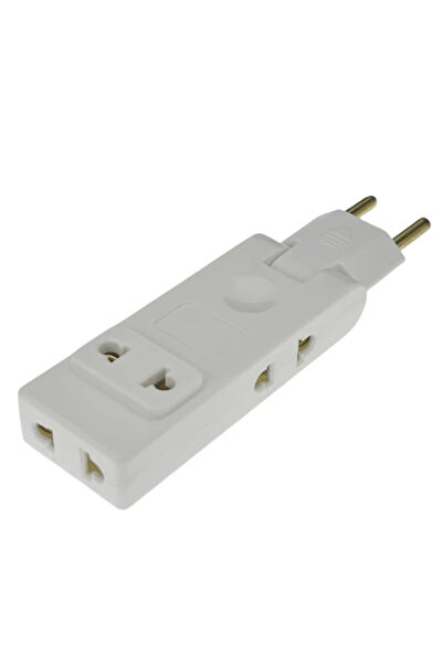 Choice white 4 in 1 Wall Outlet Extension Eu Electrical Socket 180 Degree Plu...