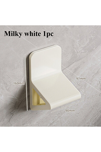 Choice طقم حمام أبيض حليبي قطعة واحدة بدون ثقوب، مسند قدم سهل الوضع، أدوات لت...