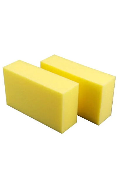 Choice قطعتان من إسفنجة غسيل السيارات المربعة الصفراء فائقة النعومة وكبيرة ال...