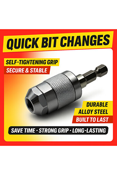 Choice1 Mini Chuck 1PCS Quick-Change Hexagonal Handle Self-Tightening Mini Th...