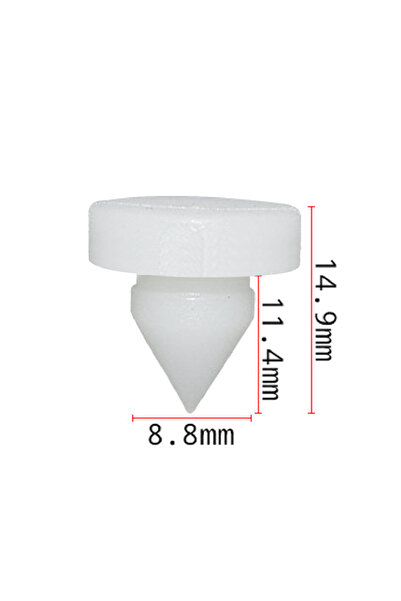 Choice 10 قطع من وسادات إيقاف دواسة الفرامل والقابض باللون الأبيض 46505SA5000...