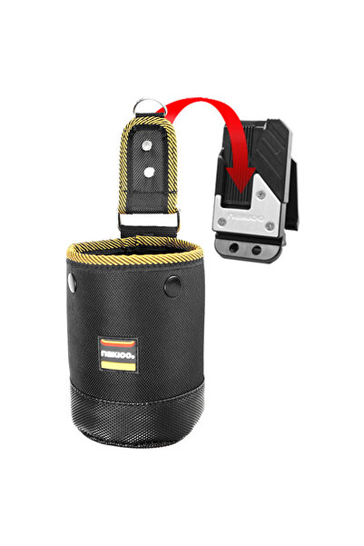 Choice حقيبة أدوات سوداء، جراب أدوات لأعمال النجارة والكهرباء والميكانيكا، 16...