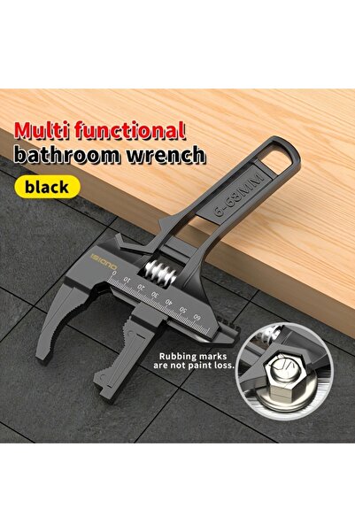 Choice Black OUDISI multifunctional wrench manual tool bathroom wrench large ...