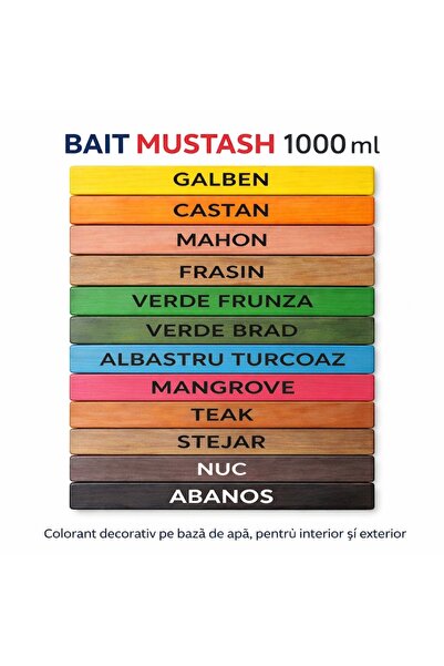 Mustash Bait pentru lemn nuanta verde brad 1L