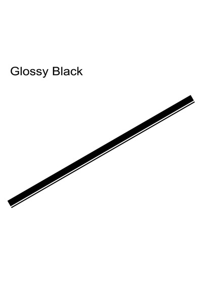 Choice طقم ملصقات طويلة سوداء لامعة لغطاء محرك السيارة وسقفها وصندوقها، مقاس ...