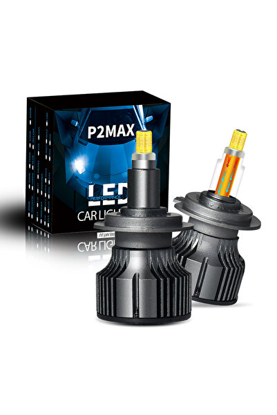 Choice4 مصابيح أمامية LED بيضاء 6000 كلفن، 6 جوانب، 360 درجة، 150000 لومن، H1...