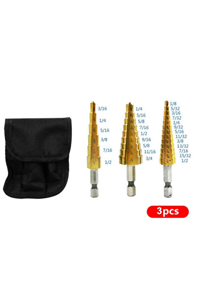 Choice1 Hexagonal 3PCS Set with Bag HSS 4241 Cobalt Multiple Hole 50 Sizes St...