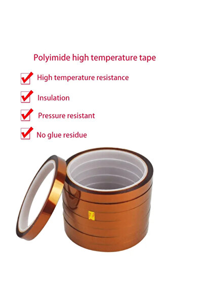 choice2 شريط عازل حراري عالي الحرارة 5 مم 10 م 280 درجة مئوية BGA Pi، شريط عا...