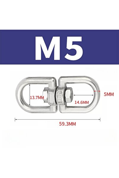 Choice M5-1pcs M4 M5 M6 M8 M10 Rotating Universal Ring 8 Shape Unloading Shac...